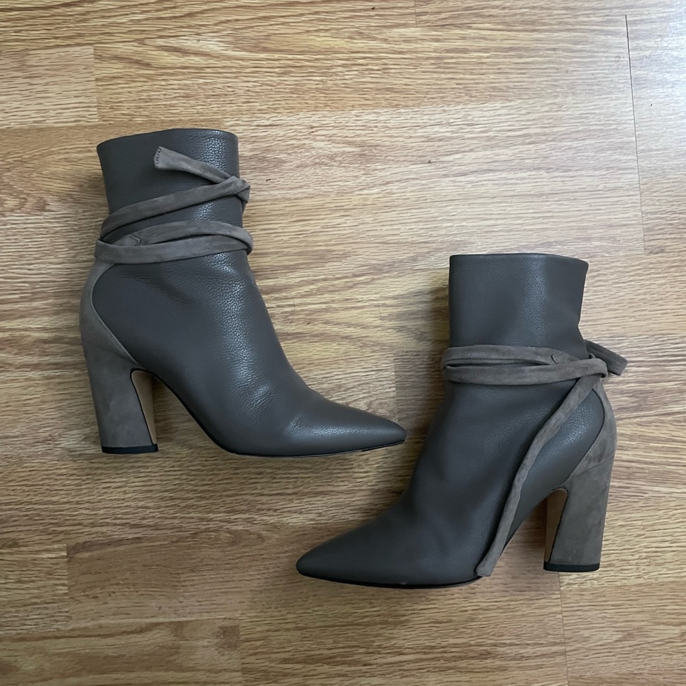 Jimmy Choo Henrietta Taupe Ankle Boots